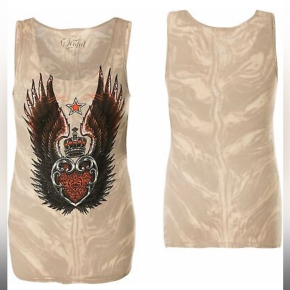 NWOT Sinful by Affliction Estrella Tank Top - Picture 6 of 11